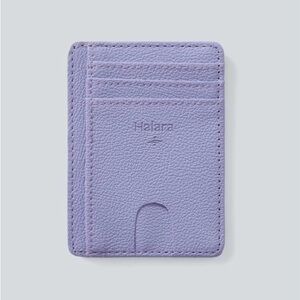 NWT Purple Leather Halara Mini Wallet Card Holder Minimalist and simpler holder
